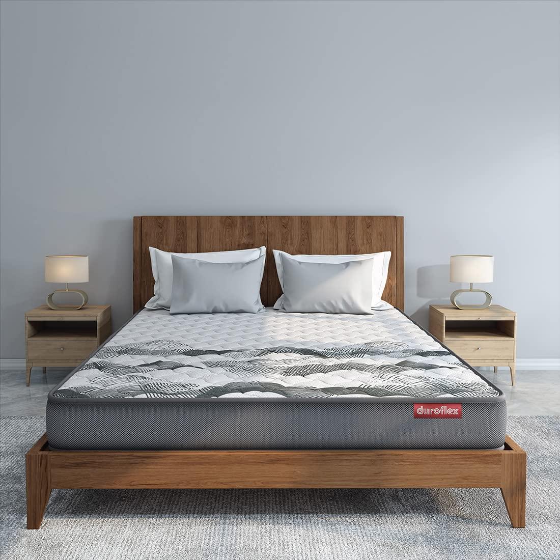 Durobond Pro Dual Side Reversible Coir Mattress, Firm and Medium Firm Comfort Grey