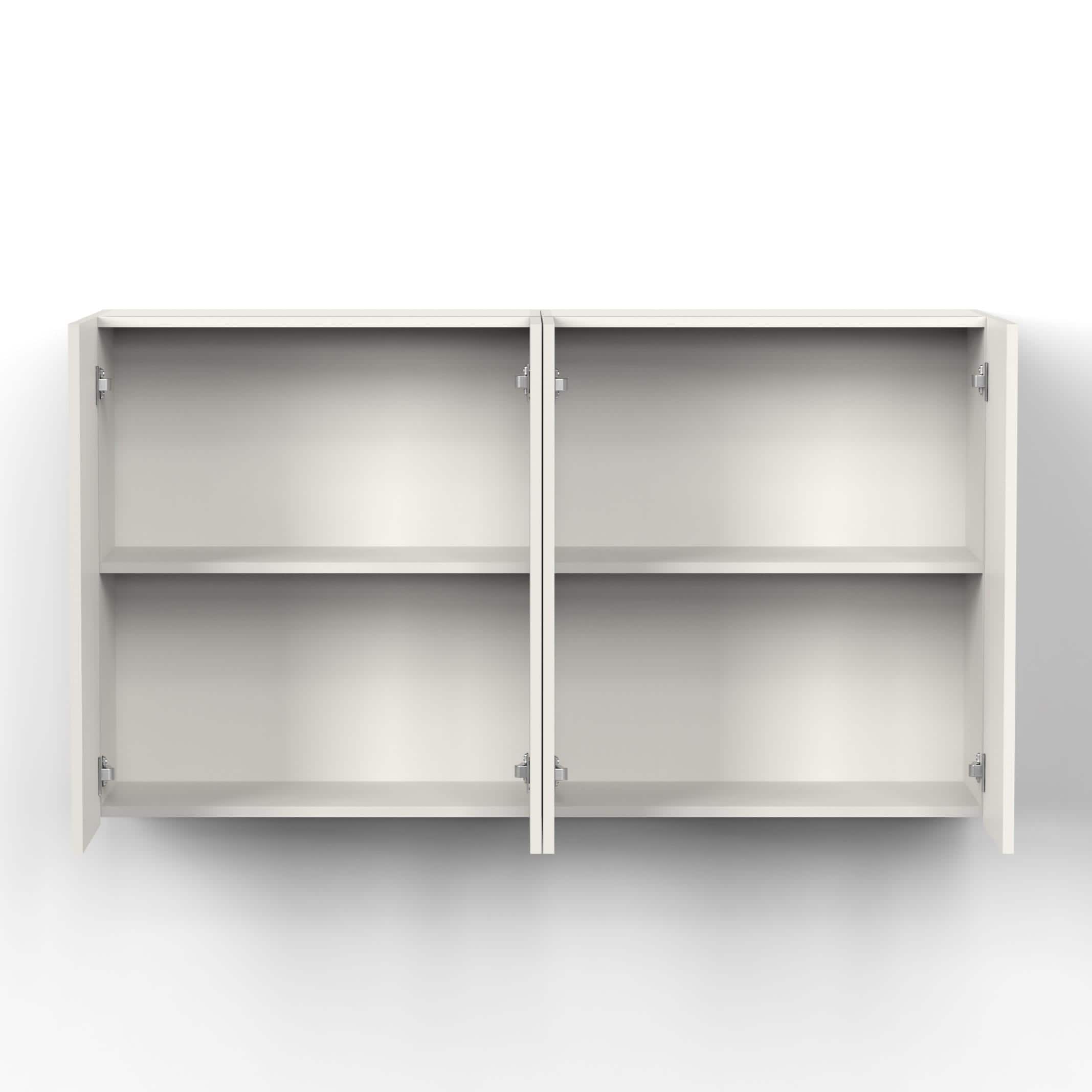 Opryt Engineered Wood Wall Mounted Two Kitchen Cabinet Rack In White Finish