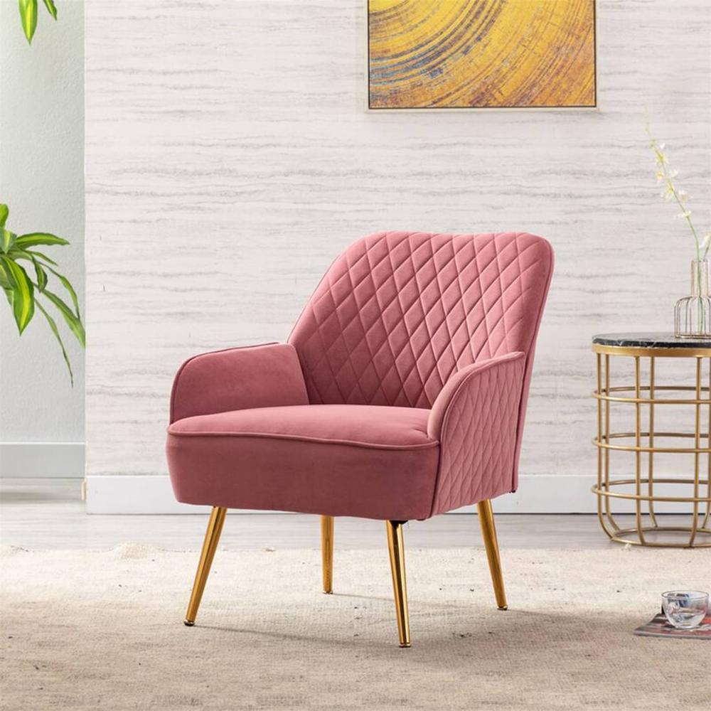 Ellie Accent Chair in Pink Colour