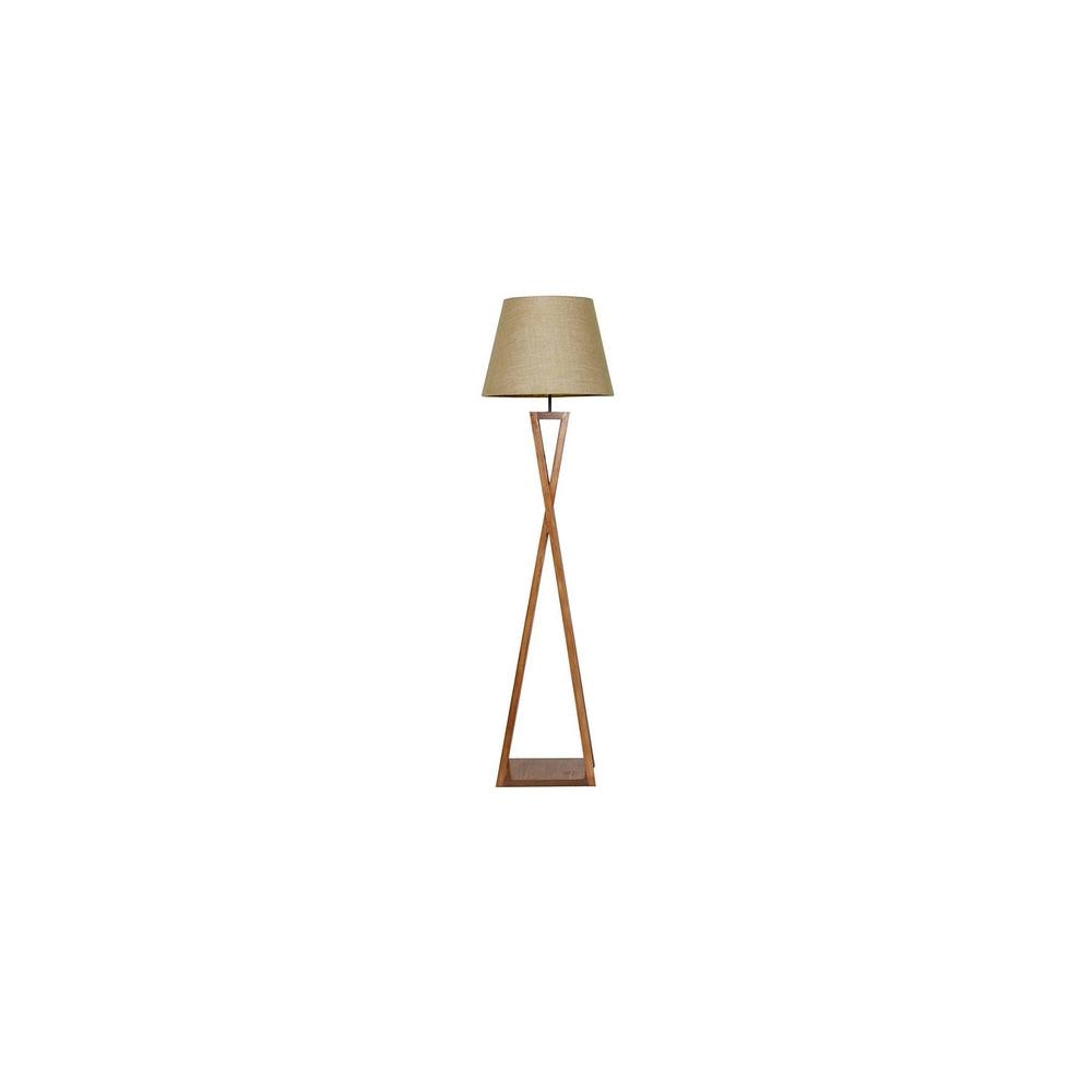 Monica Beige Jute Floor Lamp with Beige Jute Base