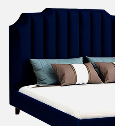 Eliana Engineered Wood Queen Size Non Storage Bed In Honey Oak Finish