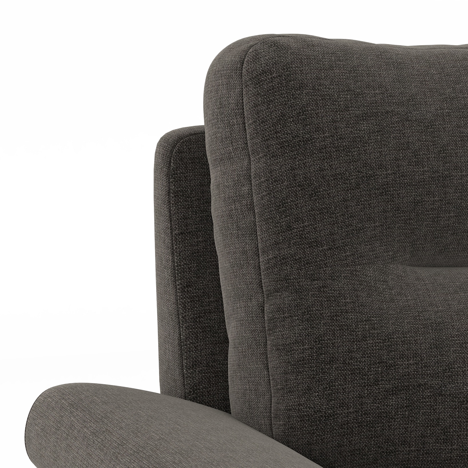 Adelaide Premium 3 Seater Fabric Sofa in Smoke Colour