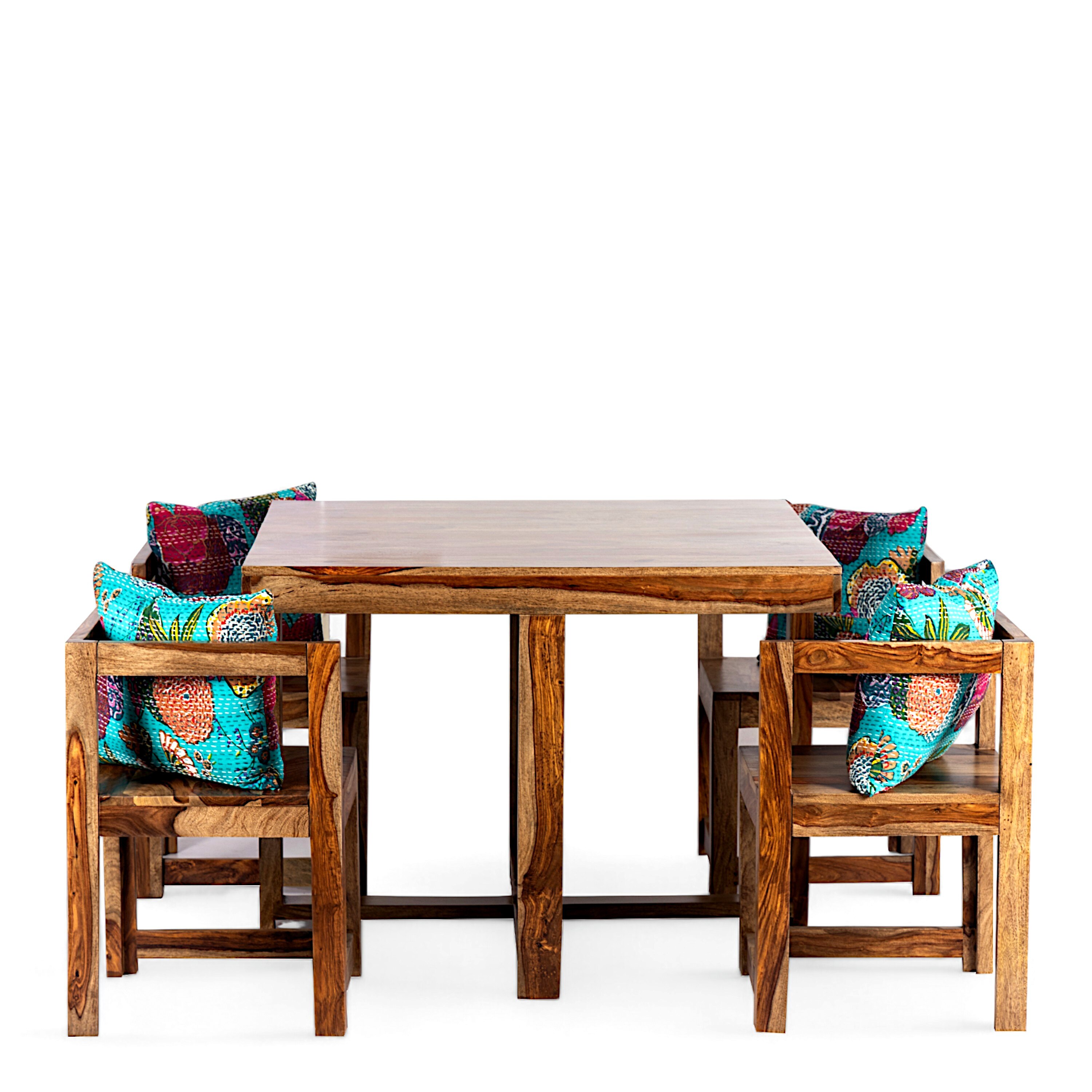 Kingston Sheesham Wood Accent 4 Seater Dining Table