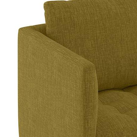 Florence Premium 3 Seater Fabric Sofa in Olive Green Colour