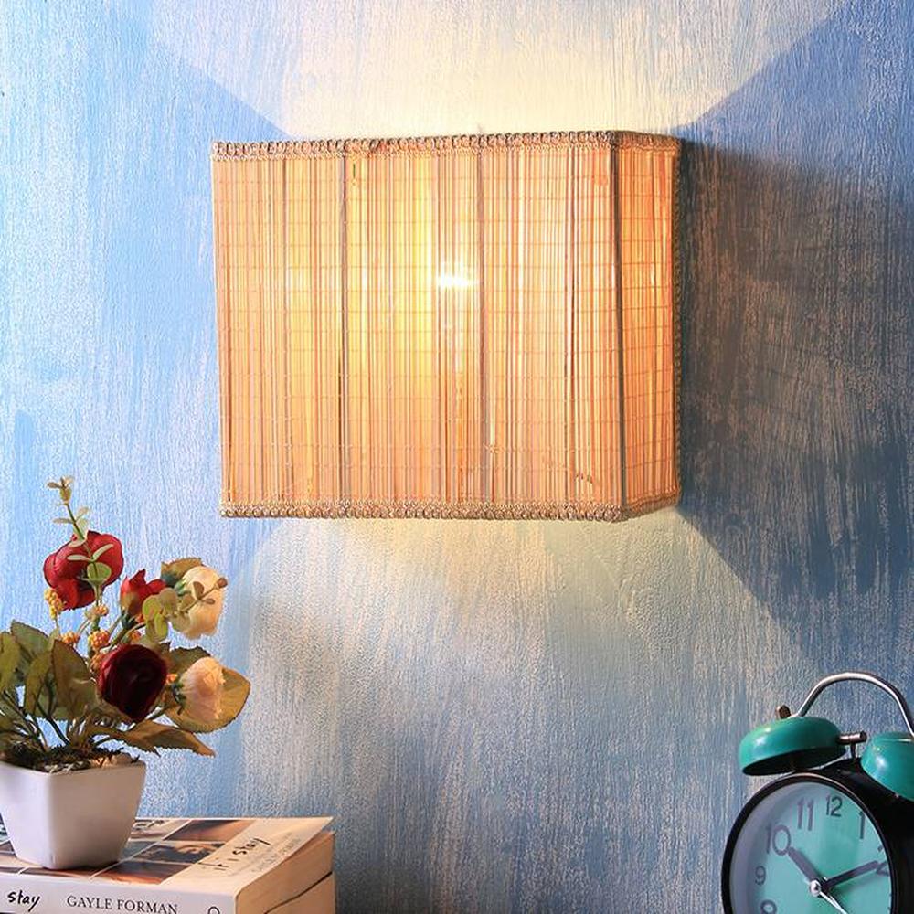 Stanton Beige Bamboo Wall Light