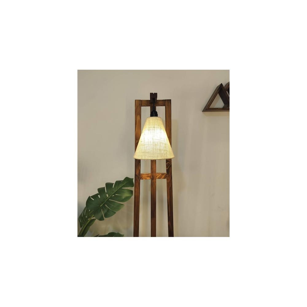 Achille Beige Jute Floor Lamp with Beige Jute Base