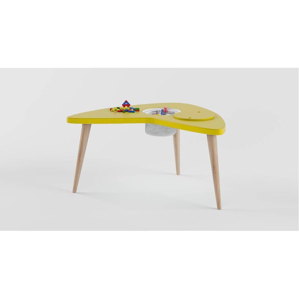 Boomerang Table Storage - Yellow