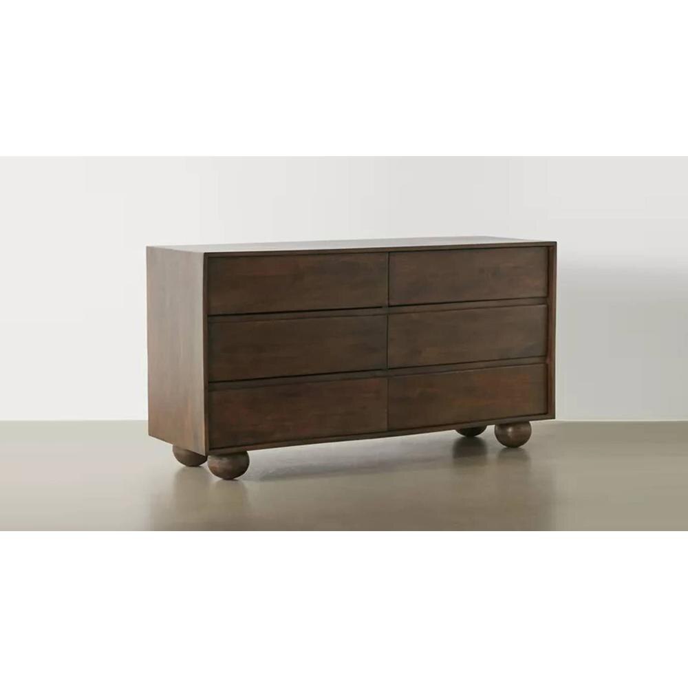 Mahe Mango Wood Chest Of Drawers In Provincial Teak Finish