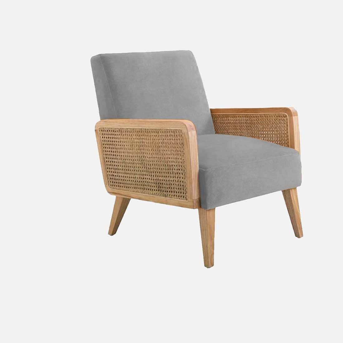 Evant Ratan Accent Chair in Grey Colour