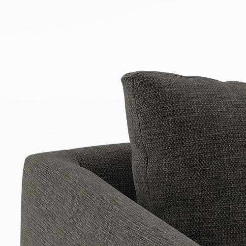 Florence Premium 3 Seater Fabric Sofa in Smoke Colour