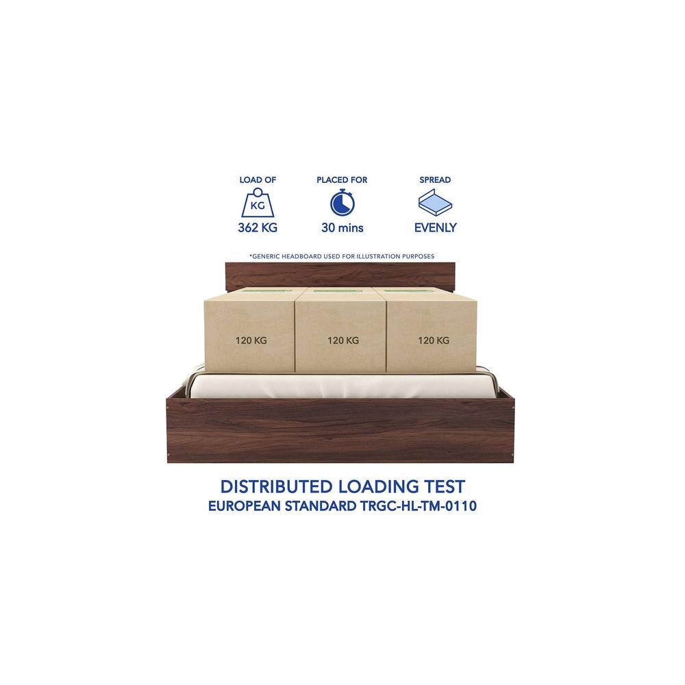 Muses Solidwood Headbord With Box Storage Queen Bed