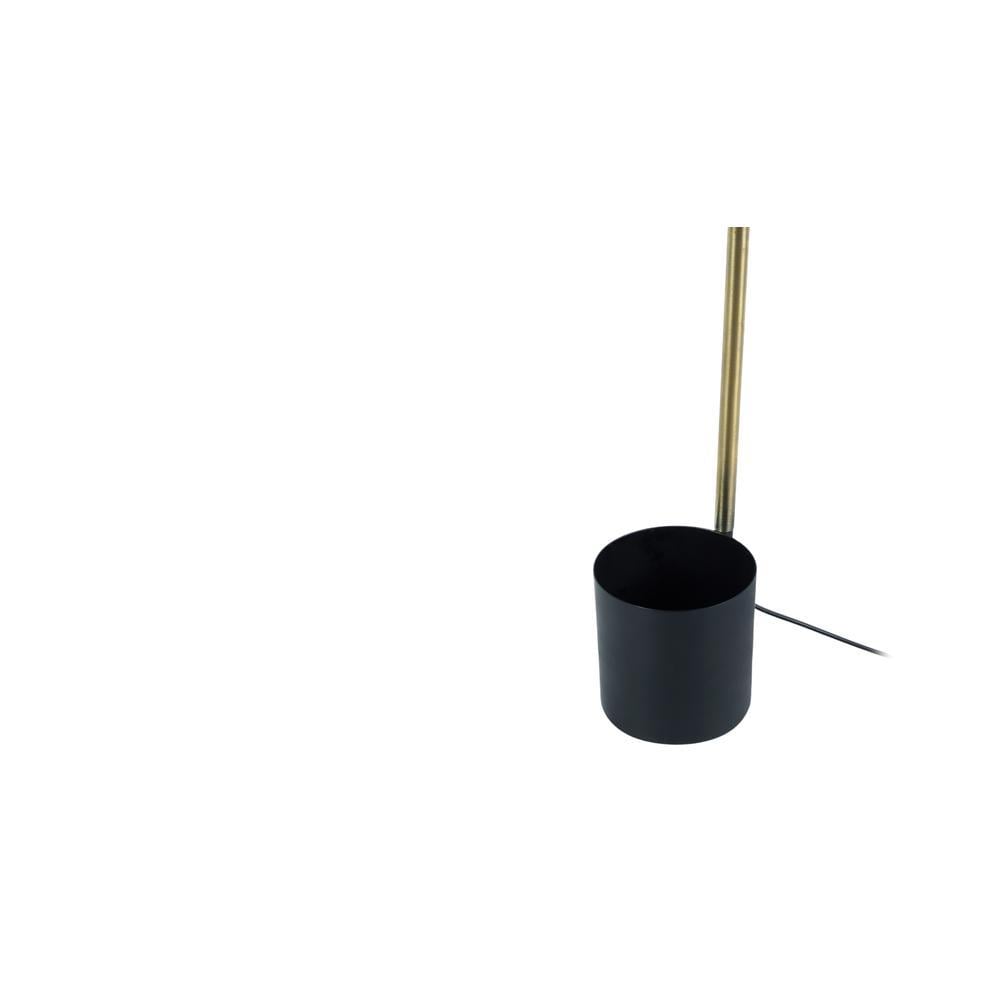 Designer Black and Gold Study Lamp With Metal Base
