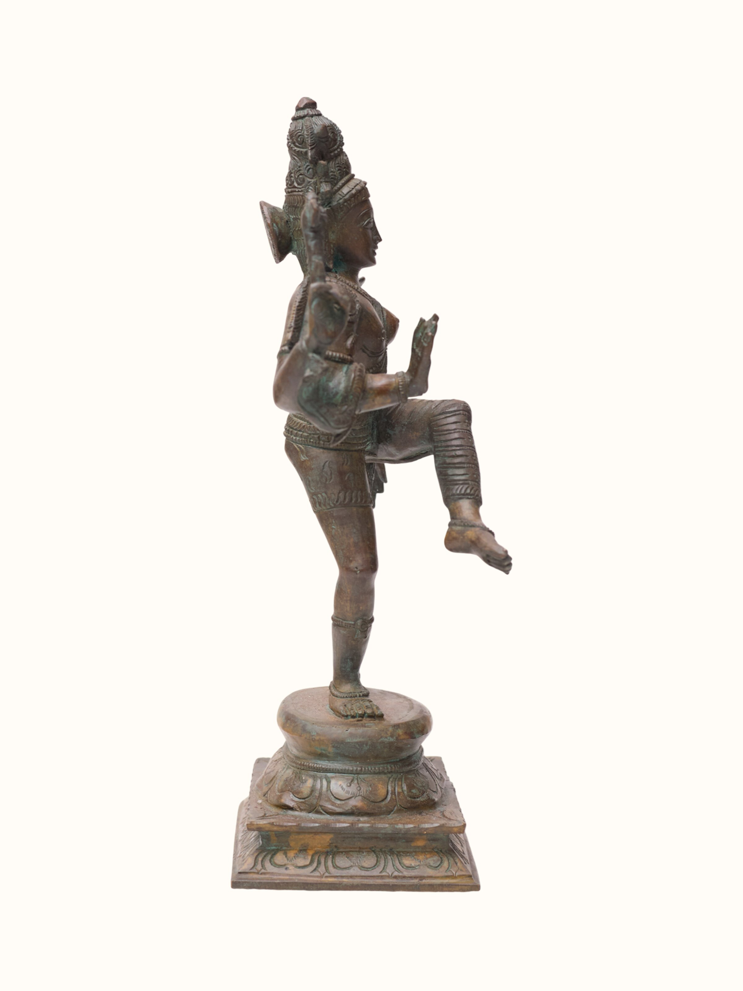 Bronze Cast Dancing Ardhanarishvara Idol