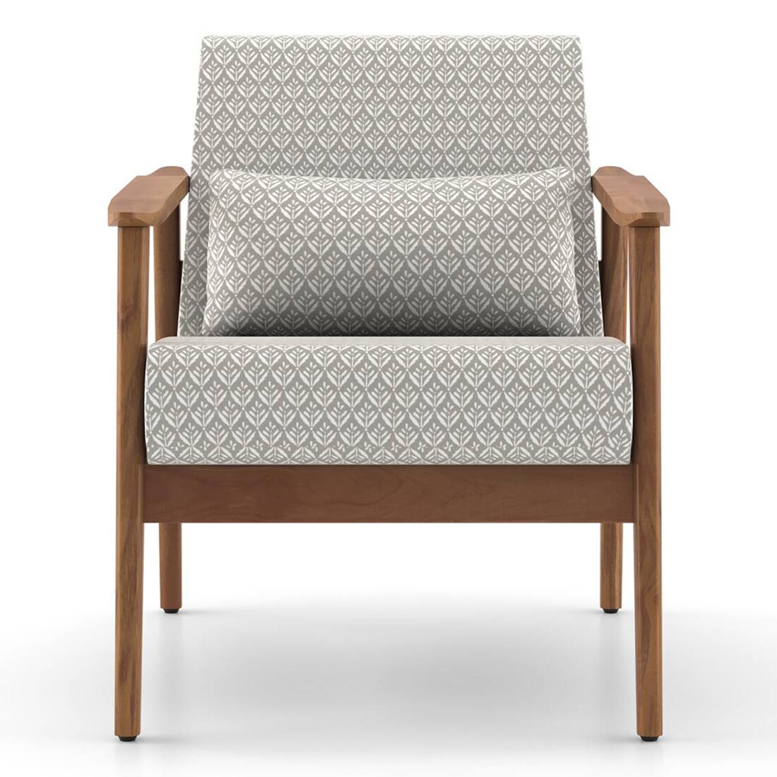 Brooks Lounge Chair in Grey Floral Colour