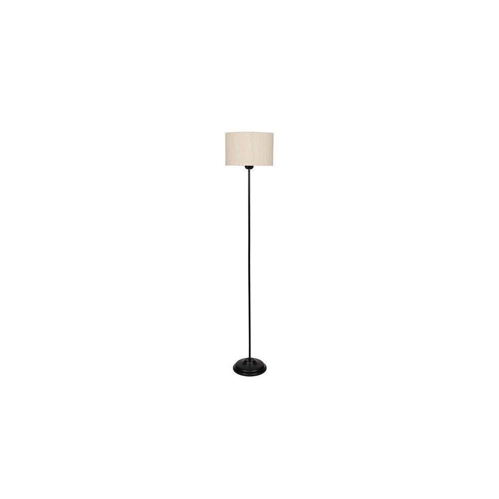Sawyer Black Cotton Shade Floor Lamp