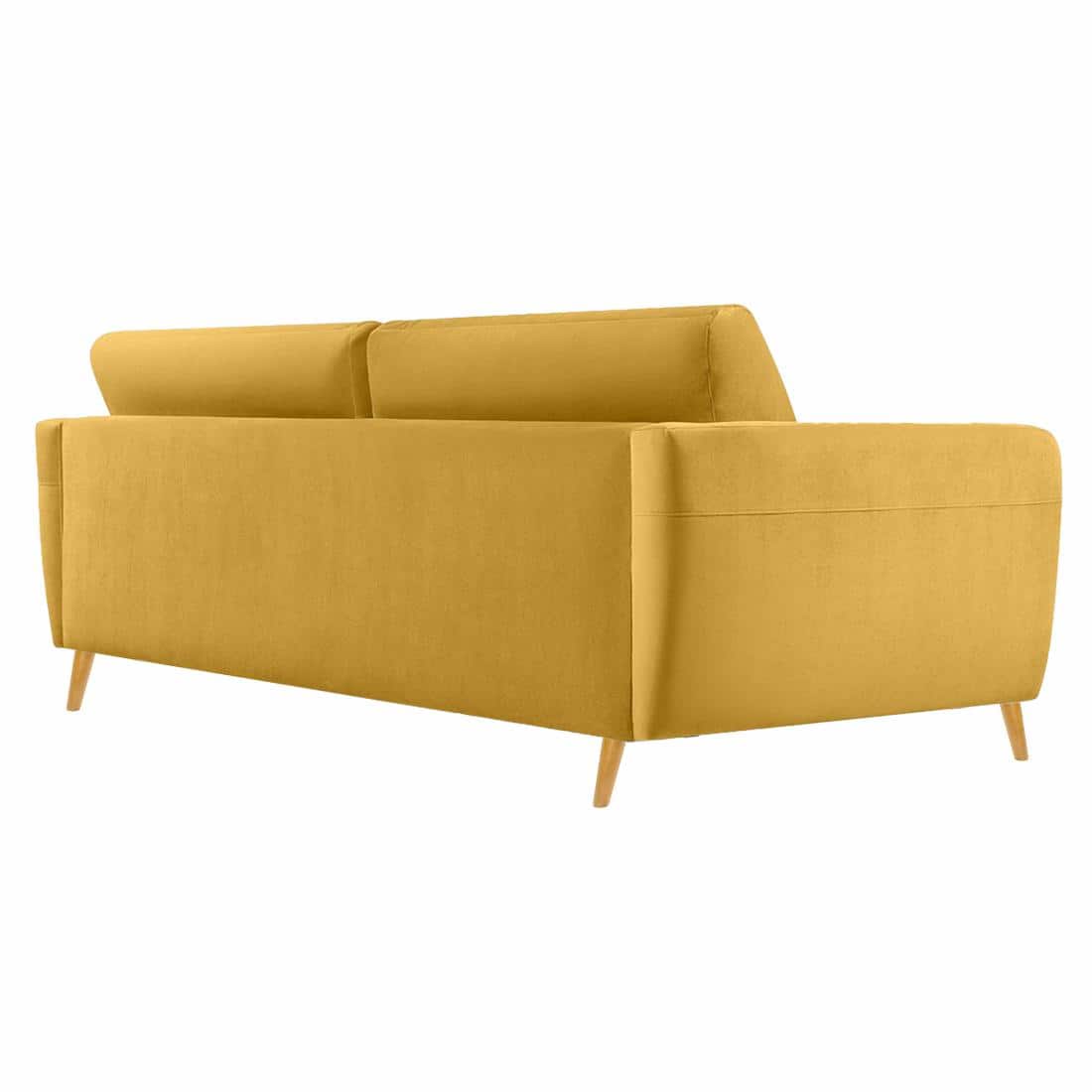 Rockson Fabric Sofa (Yellow)