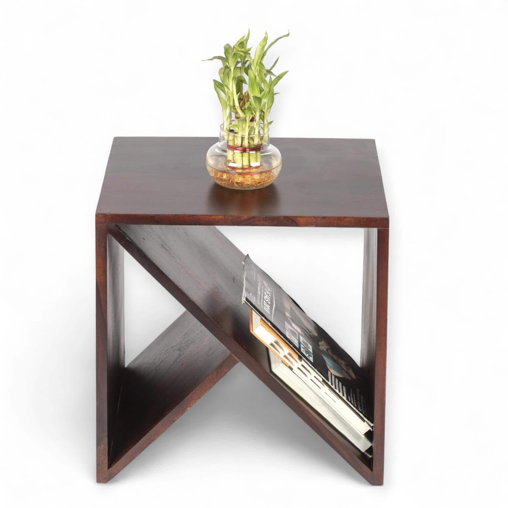 Noah Side Table - Walnut Finish