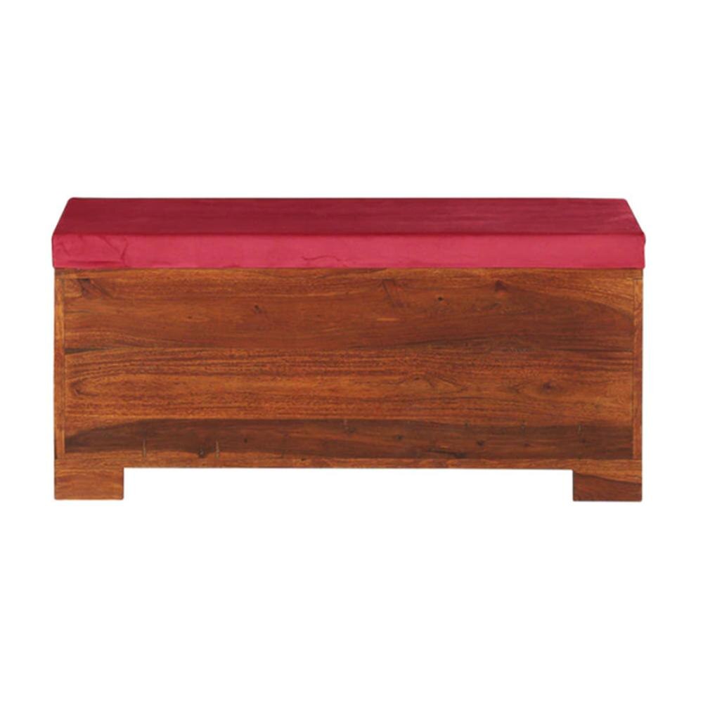 Liliana Shoe Rack With Seating In Honey Oak Finish