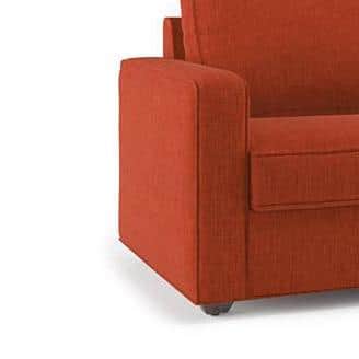 Apollo 3 Seater Fabric Sofa in Lava Colour