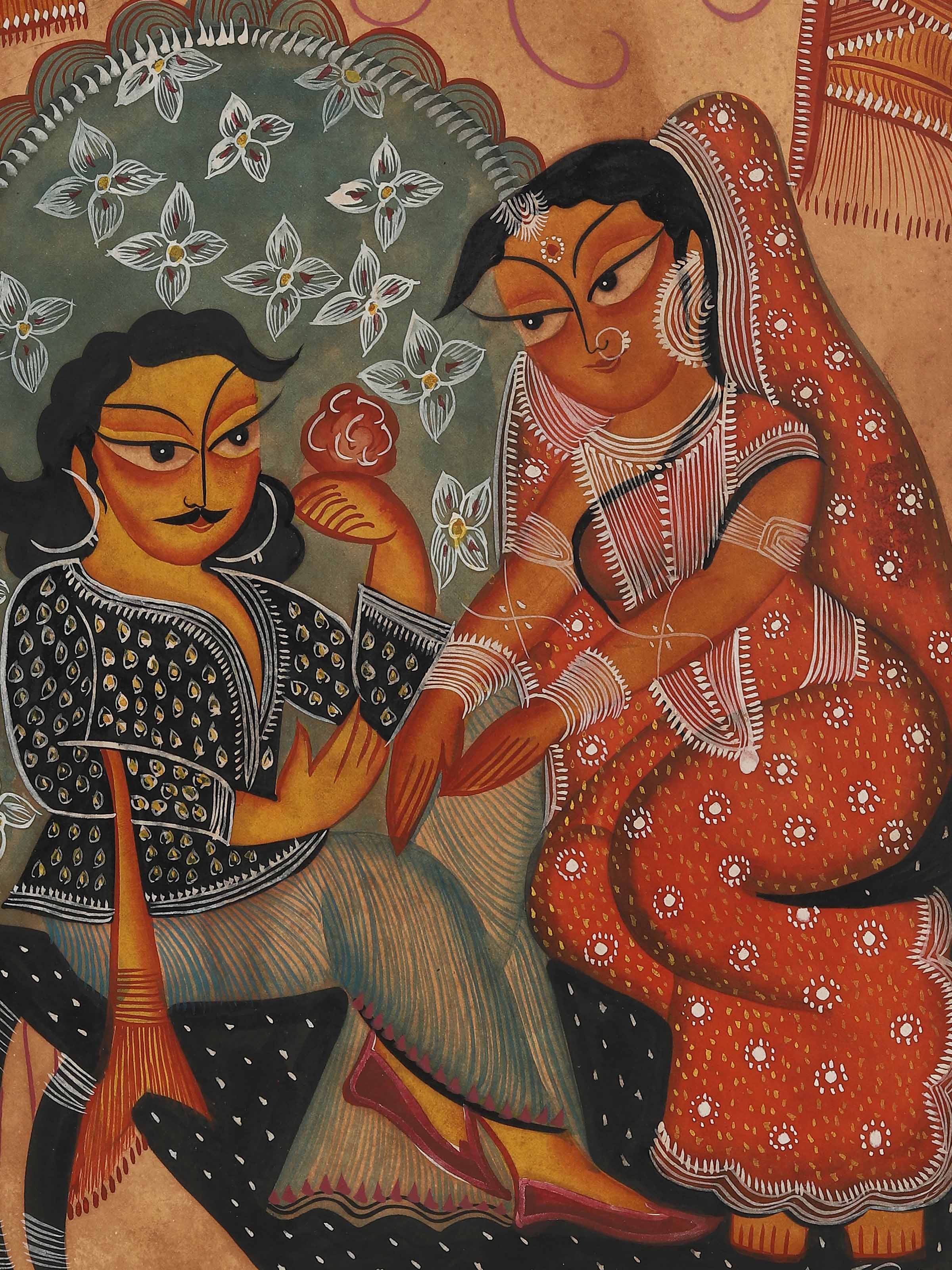Babu Bibi Kalighat Painting