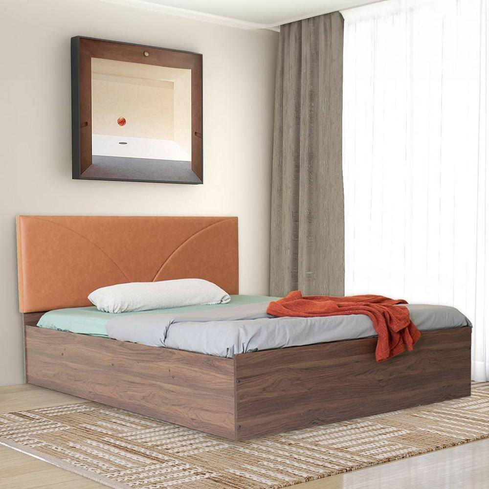 Tada Bed With Premium Leatherette Fabric And Box Storage Queen Bed