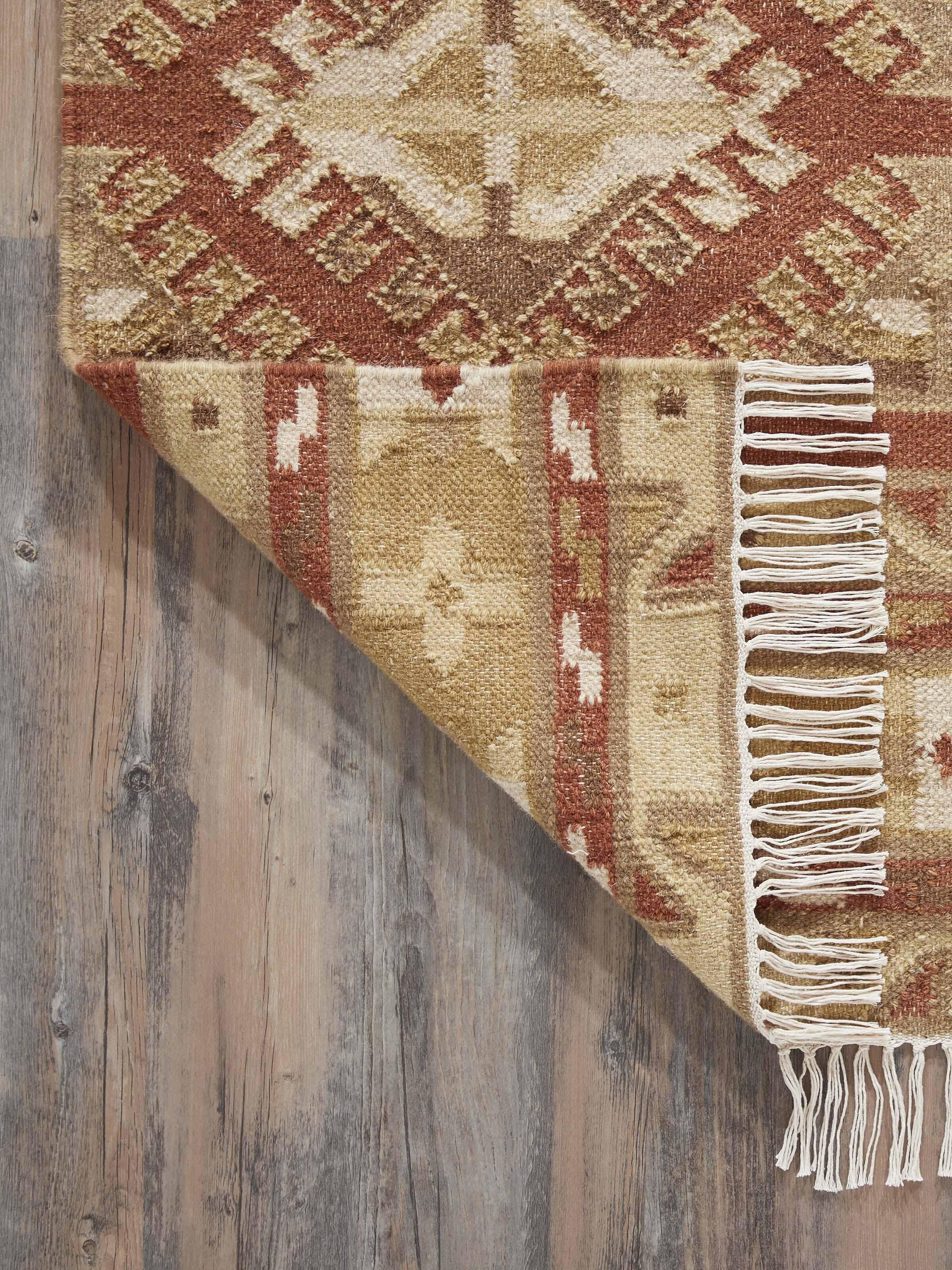 Back view revealing the clean finish and woven details