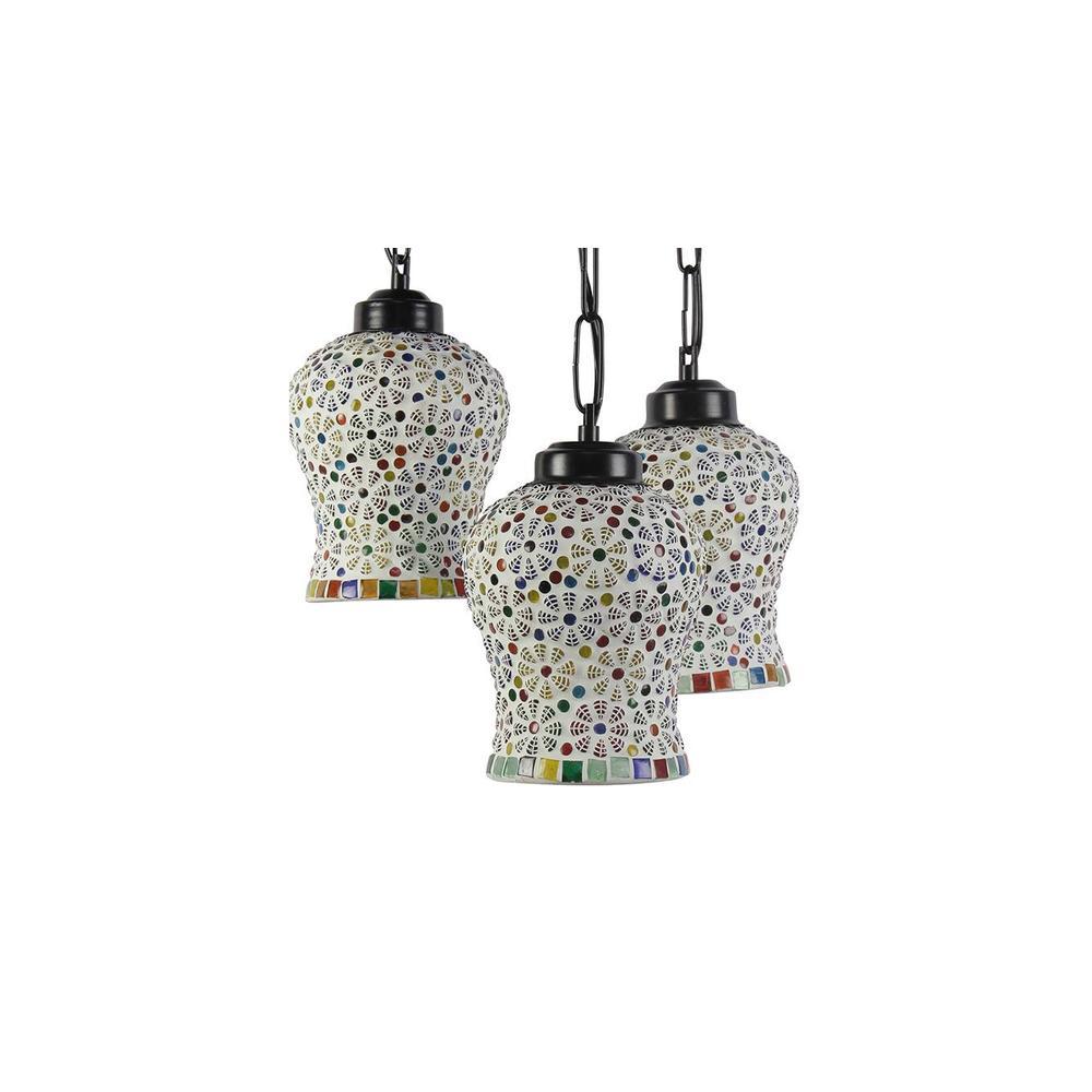 Raphael Multicolour Glass Cluster Hanging Light
