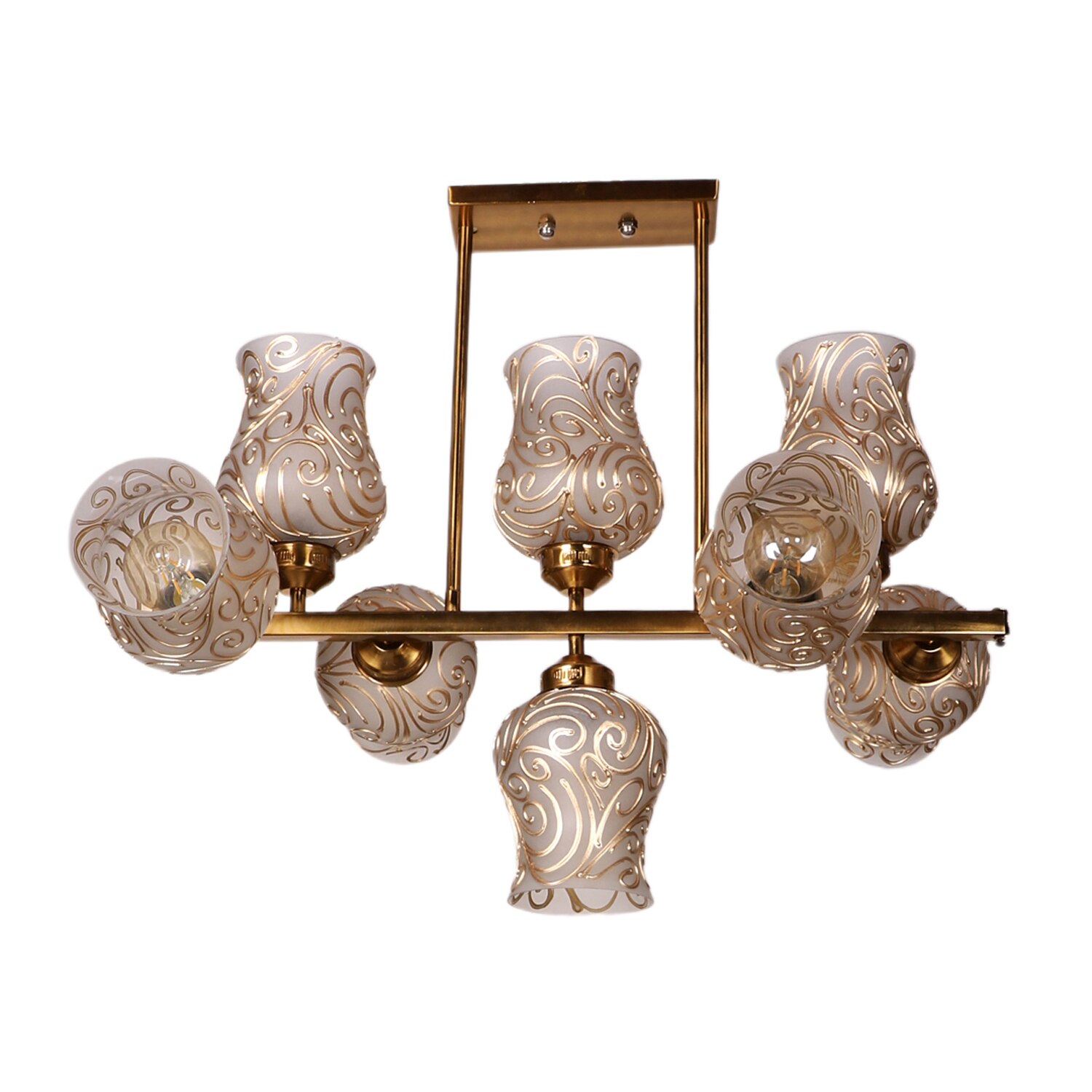 Devansh Gold Wall Mounted Lamp With Off-White Cotton Shade