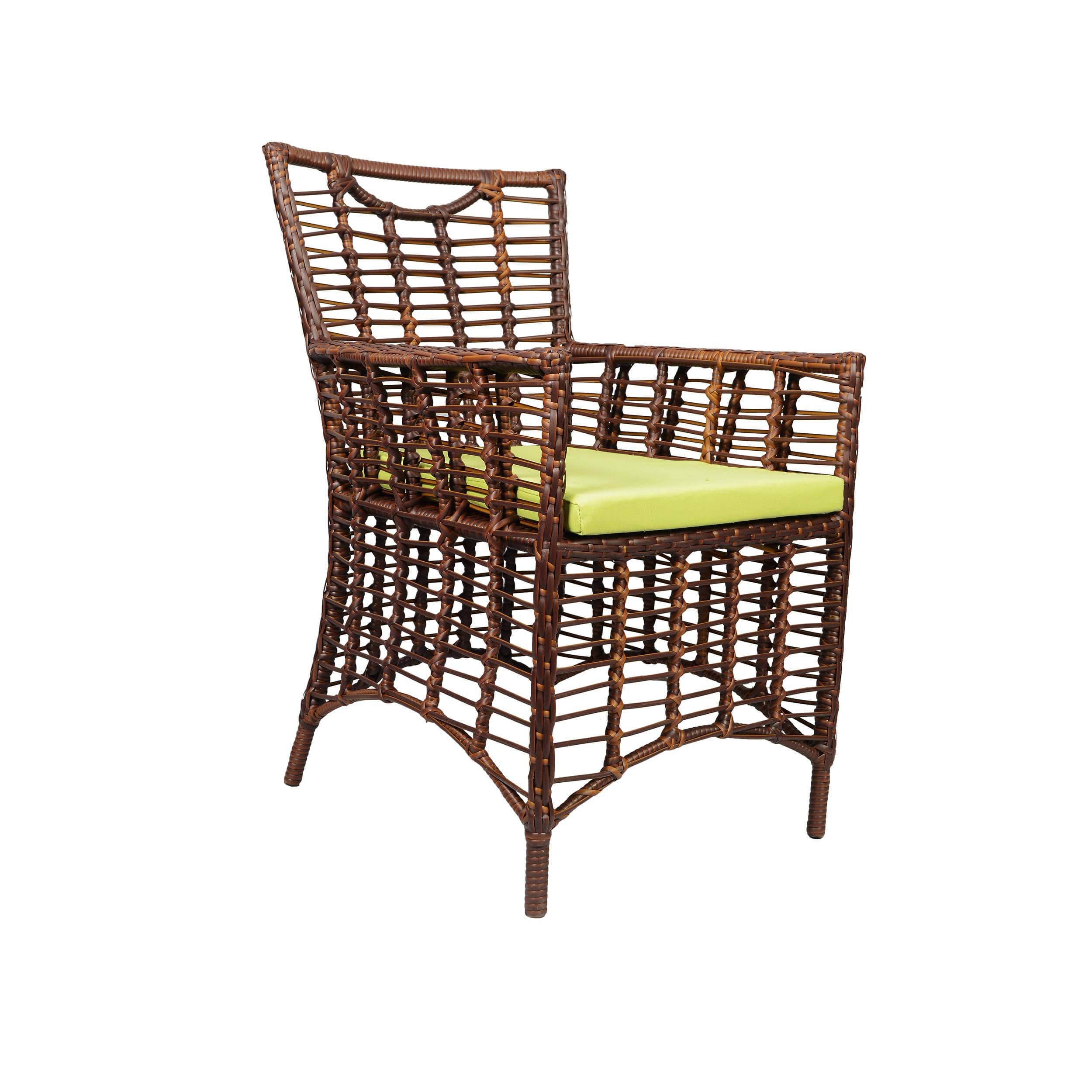 Taree  Wicker Table And Chair Set In Brown Dual Tone Finish
