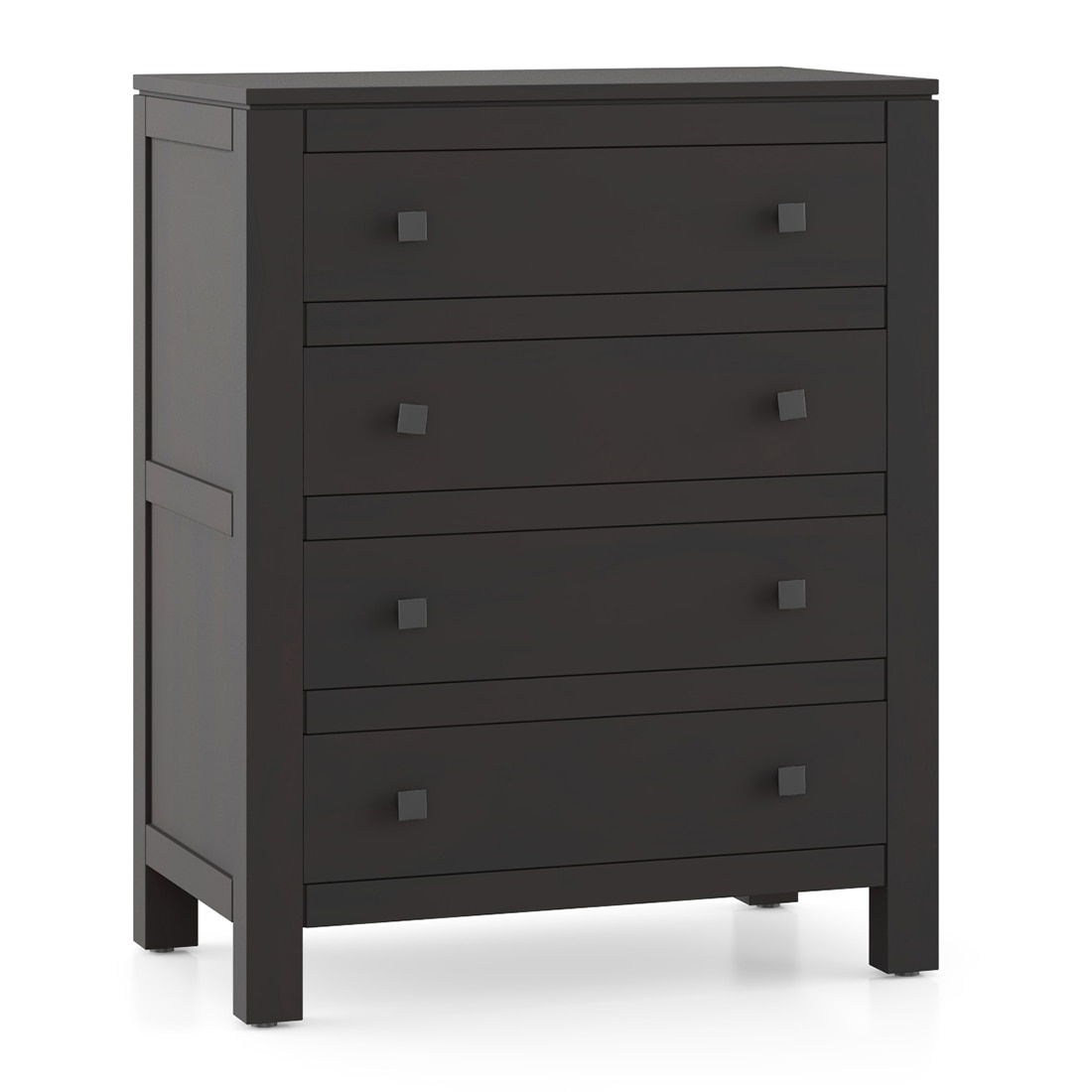Walter Solid Wood Chest of Drawers in Mango Mahogany Finish