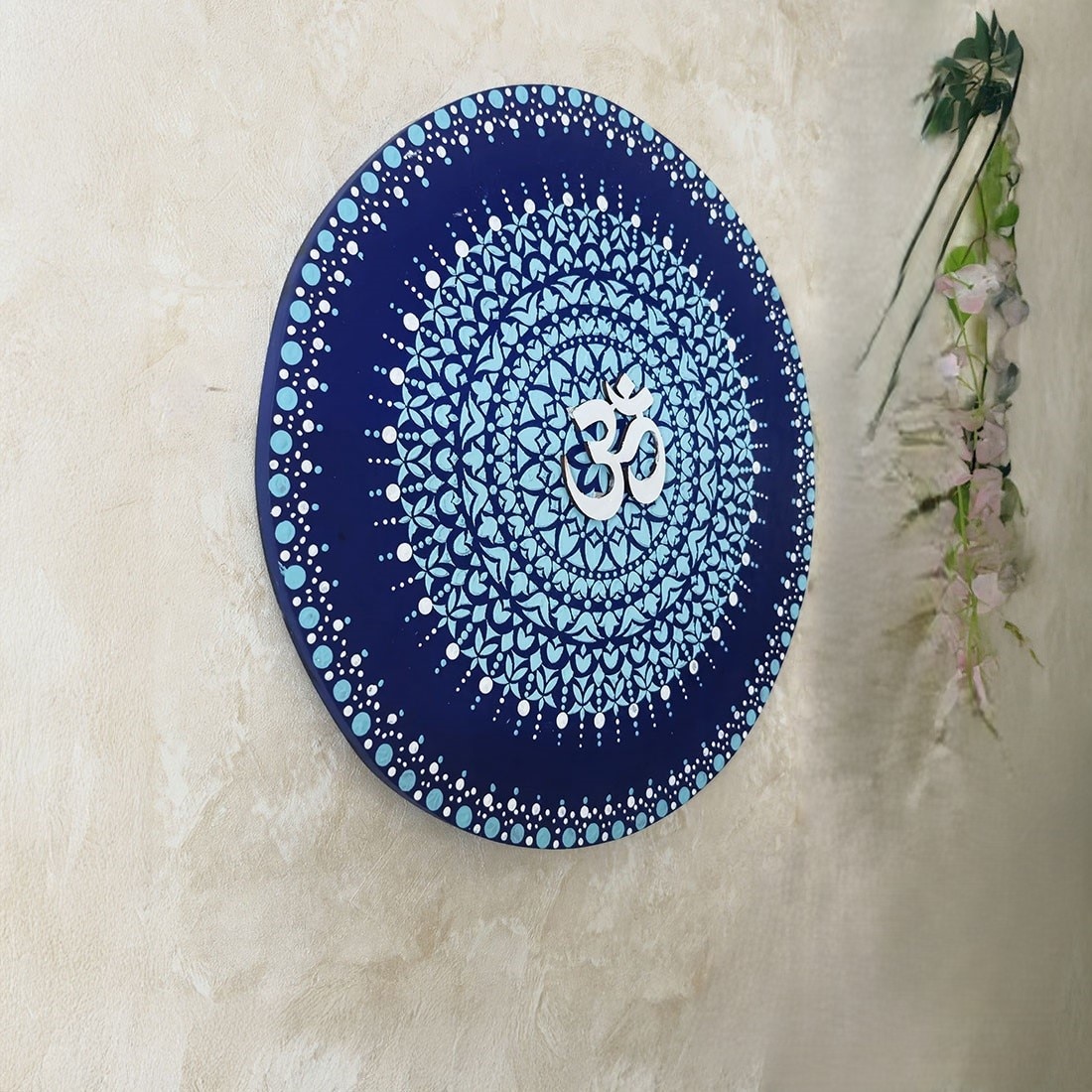 Multi Color Wooden Wall Art Panel made with hand made Cone Art Work of Marble Dust and Clay - Disoo Fashions