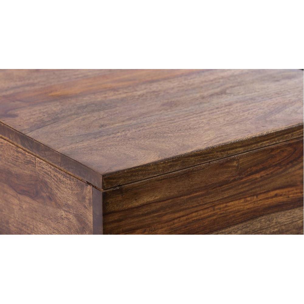 Arnel Coffee Table - Teak  Finish