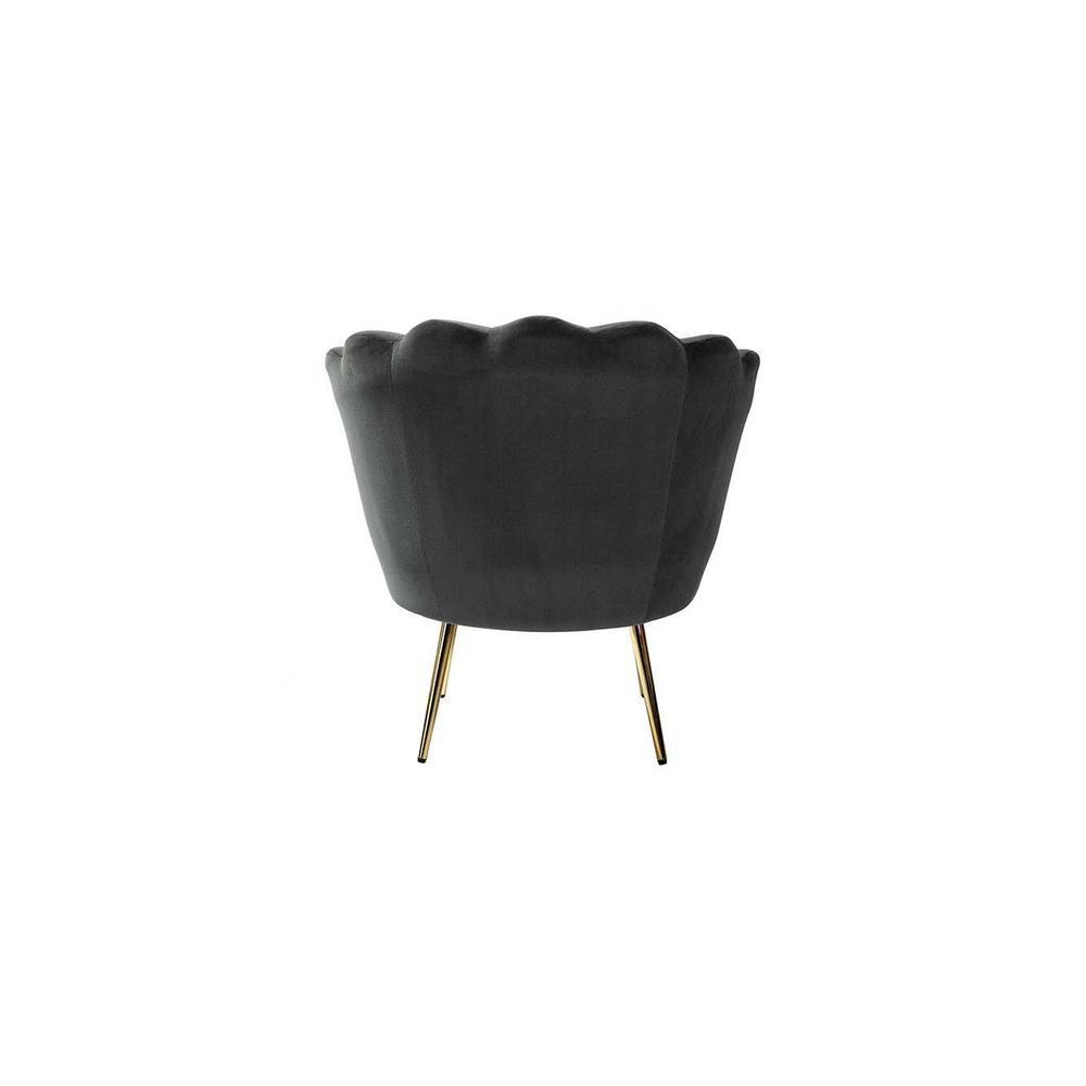 Melta Fabric Accent Chair in Grey Colour