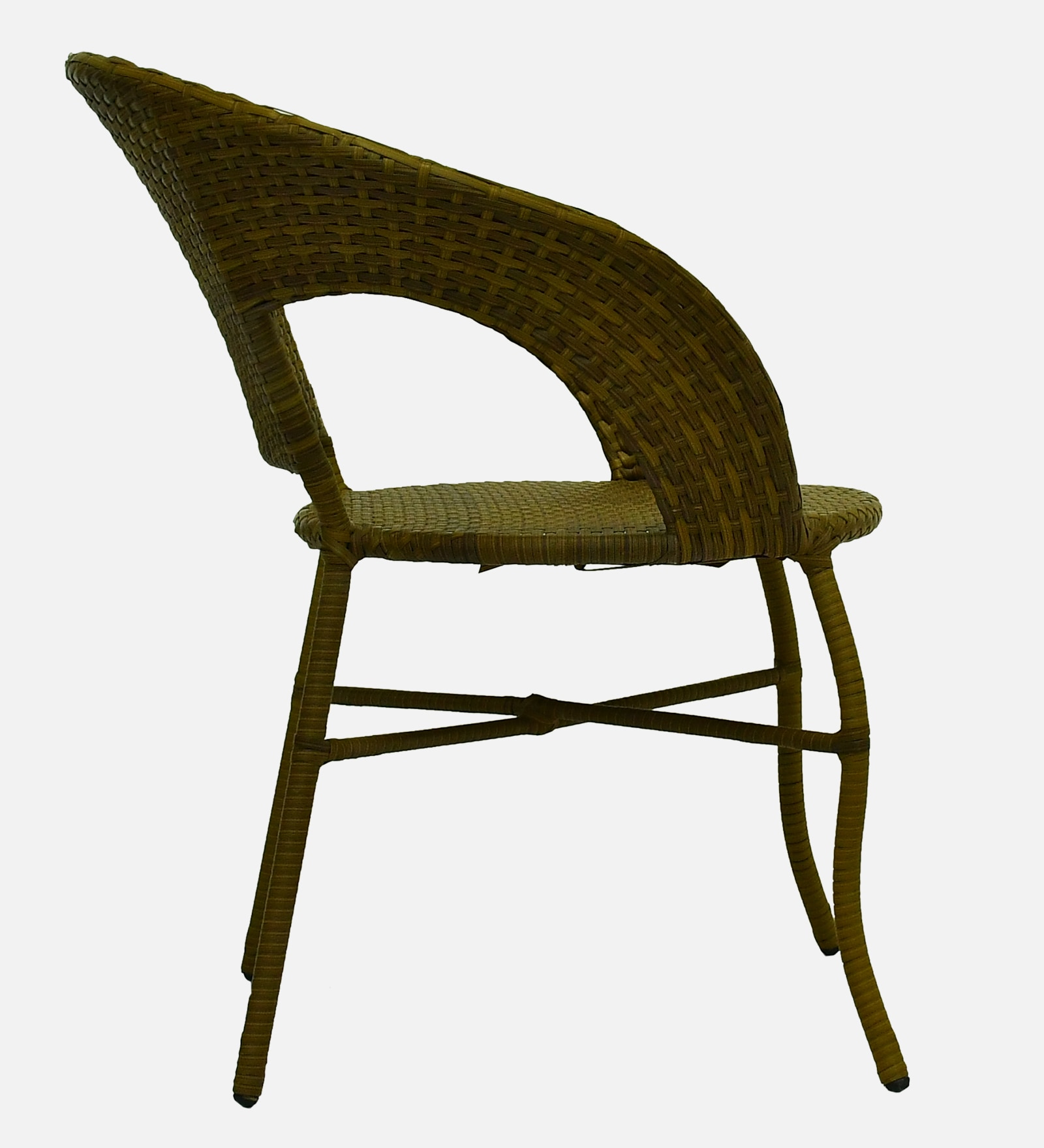 Ballarat  Wicker Chair In  Beige Dual Tone Finish