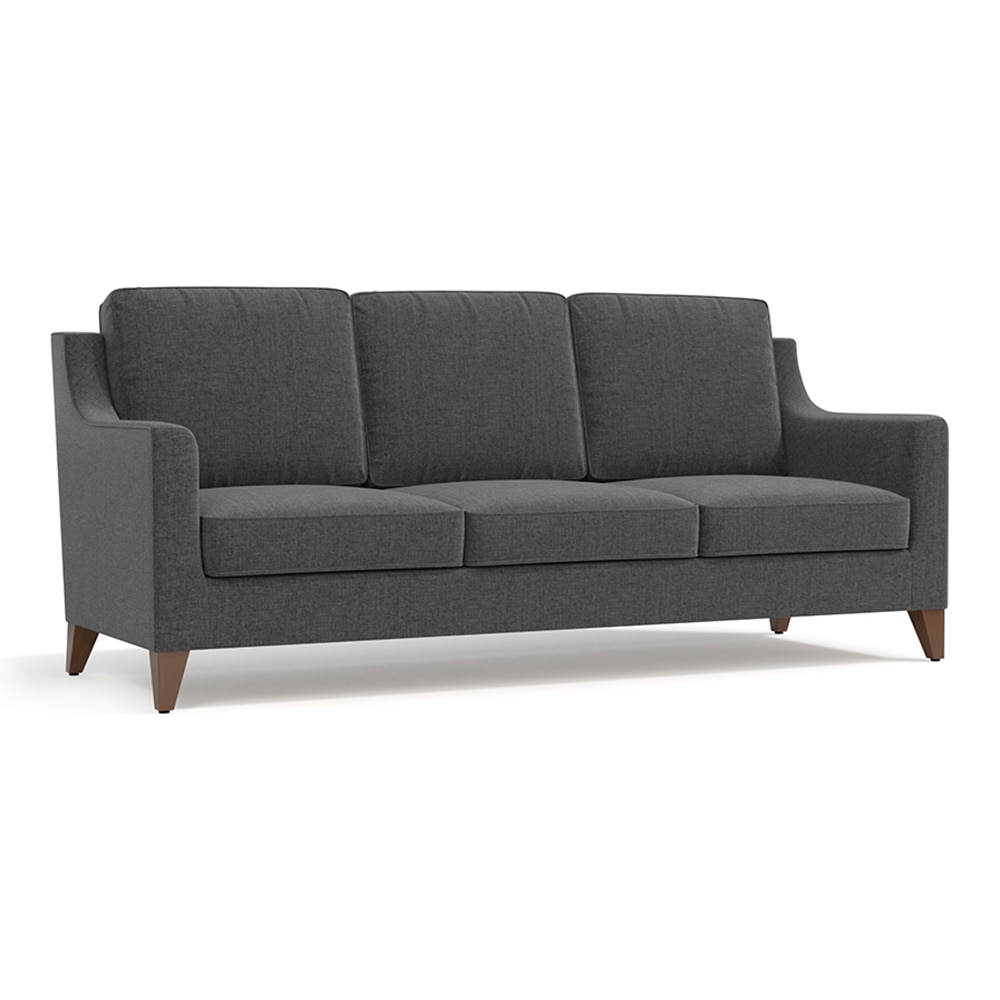 Abbey Sofa Set (Colour : Steel Grey, Cushion : Hard, Seater : 3+1+1)