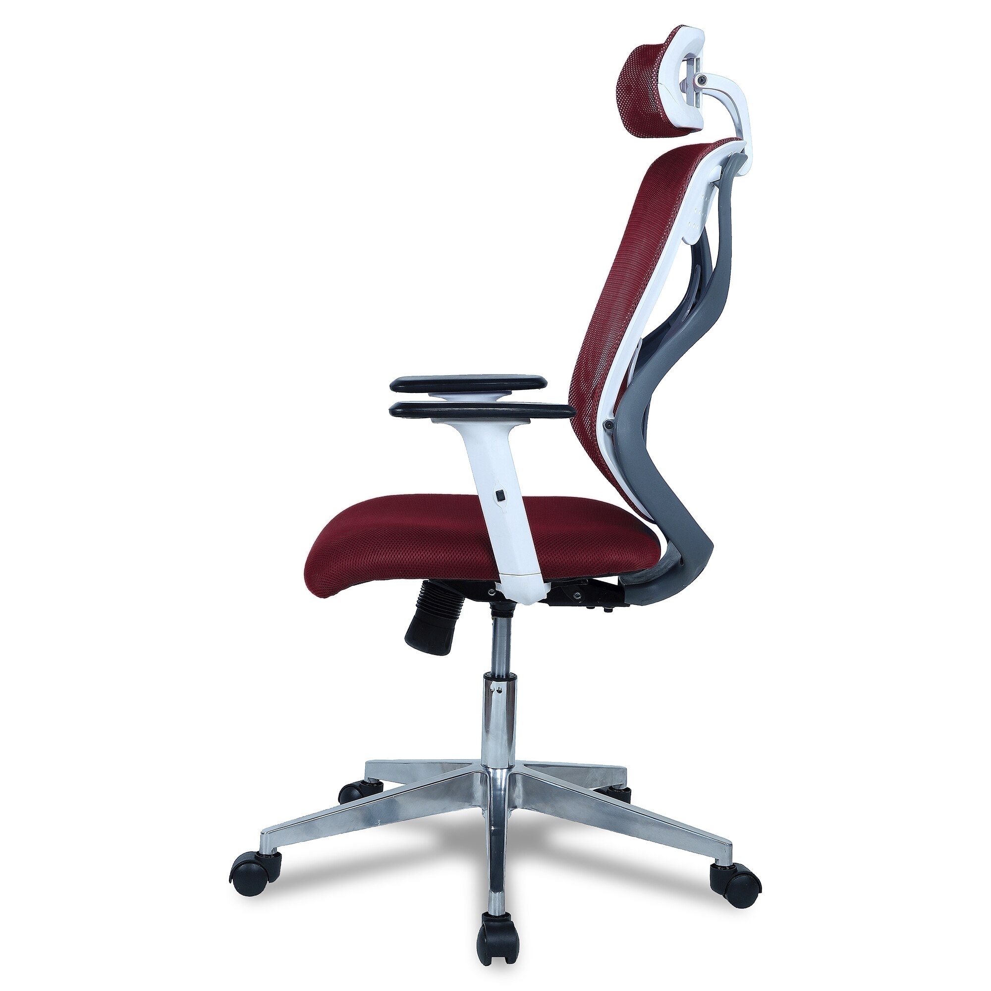 Wiweangs High Back Ergonomic Chair in Maroon Colour