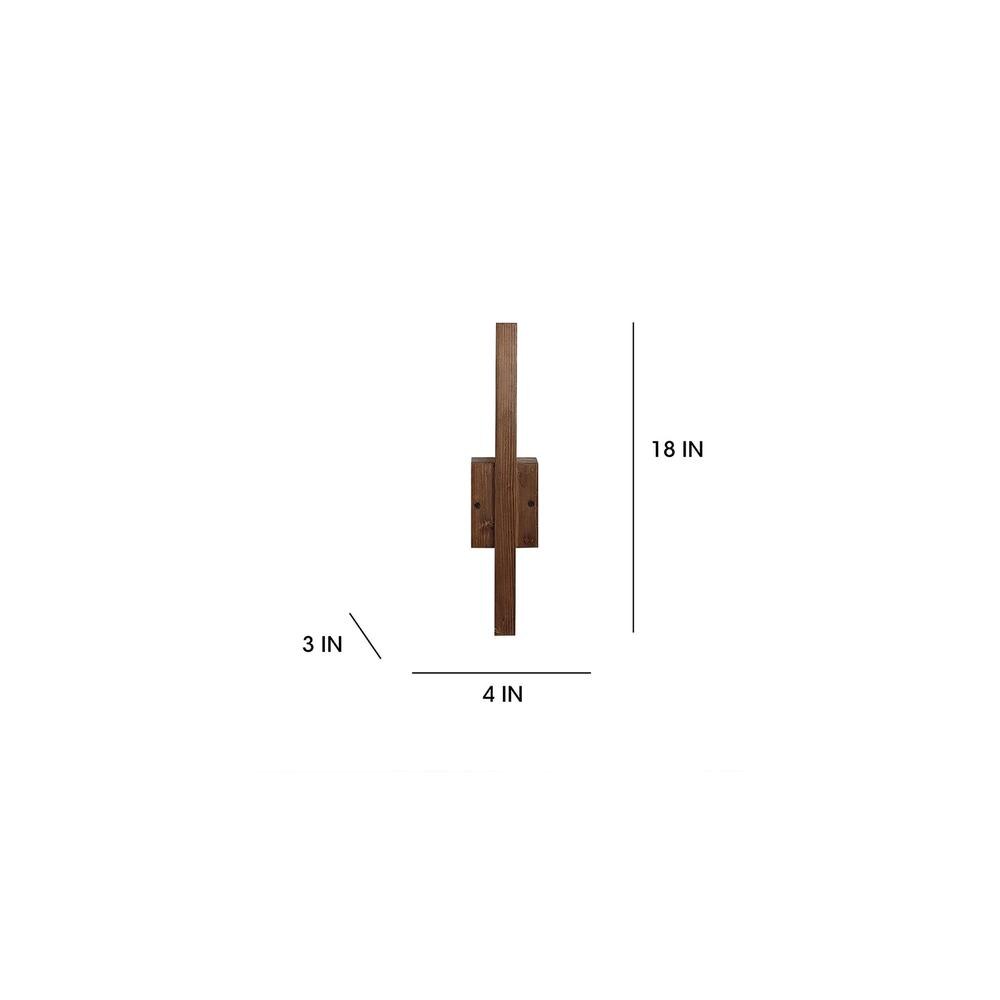 Lineo Brown Solid Wood Wall Lights