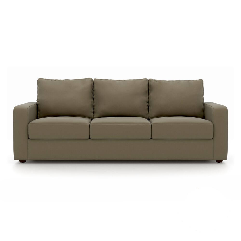 Apollo Compact Sofa Set (Colour : Cappuccino, Cushion : Hard, Back Type : Regular, Seater : 3+1+1)