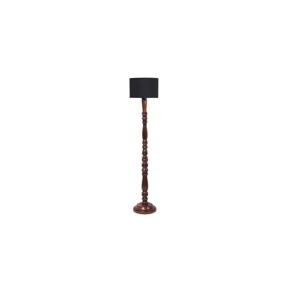 Camryn Brown Cotton Shade Floor Lamp