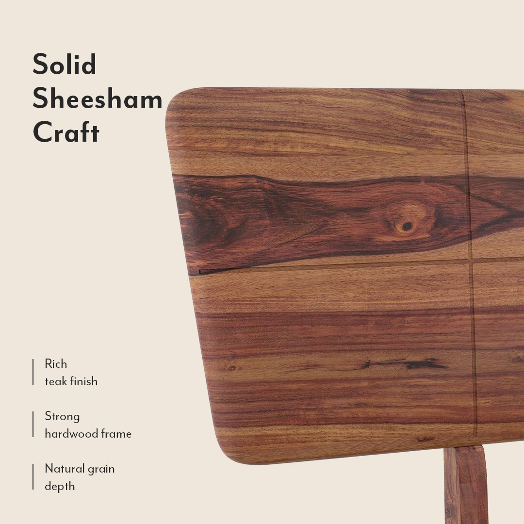 Marieta Solid Wood King Size Box Storage Bed In Teak Finish