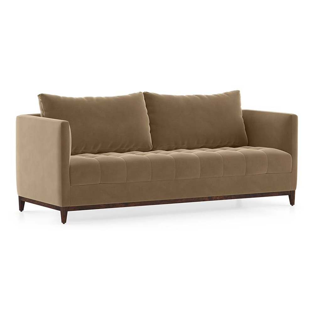 Florence Compact Sofa Set (Colour: Fawn Velvet, Seater: 3+2+1+1)