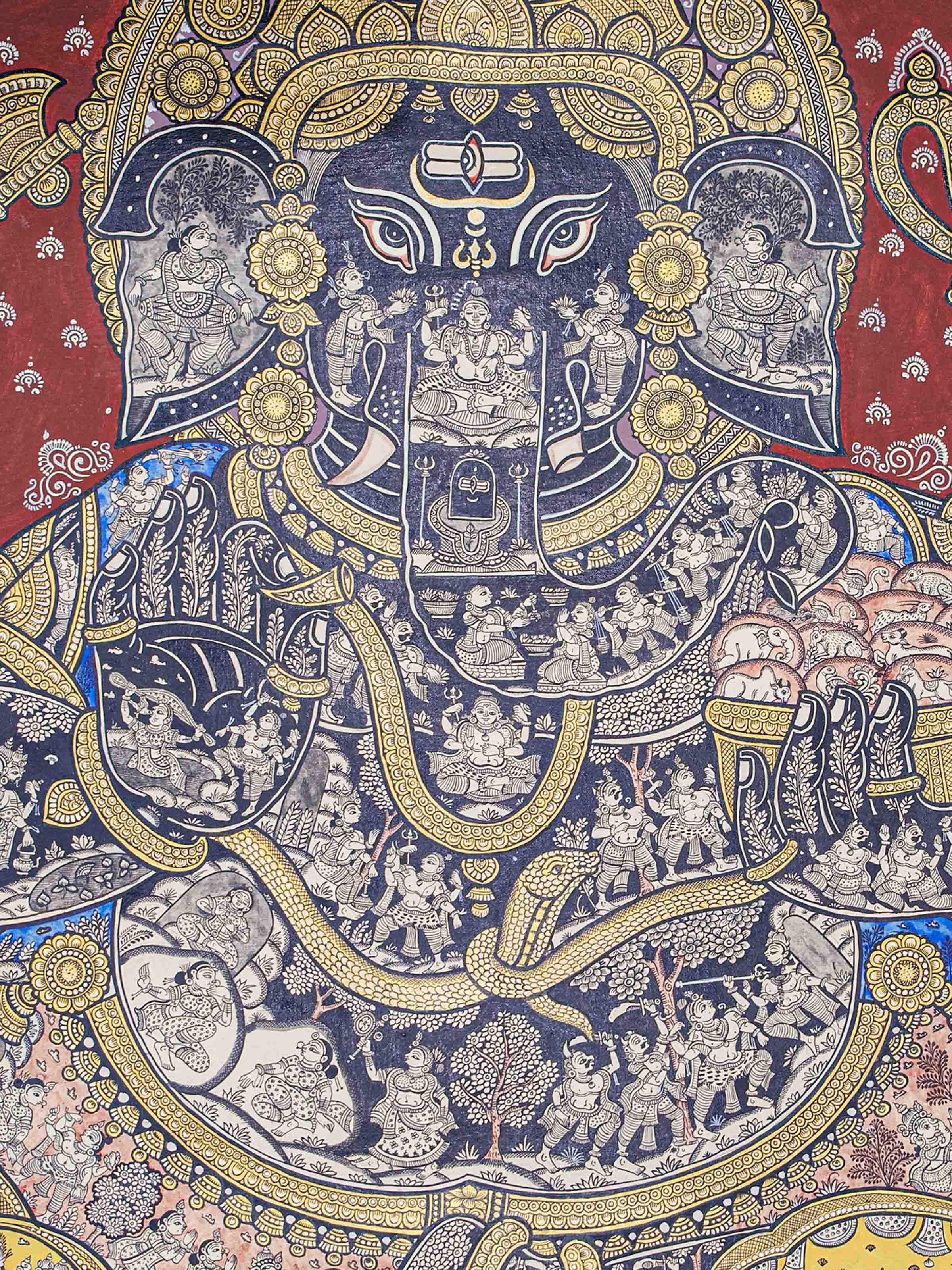 Ganesha Pattachitra Painting