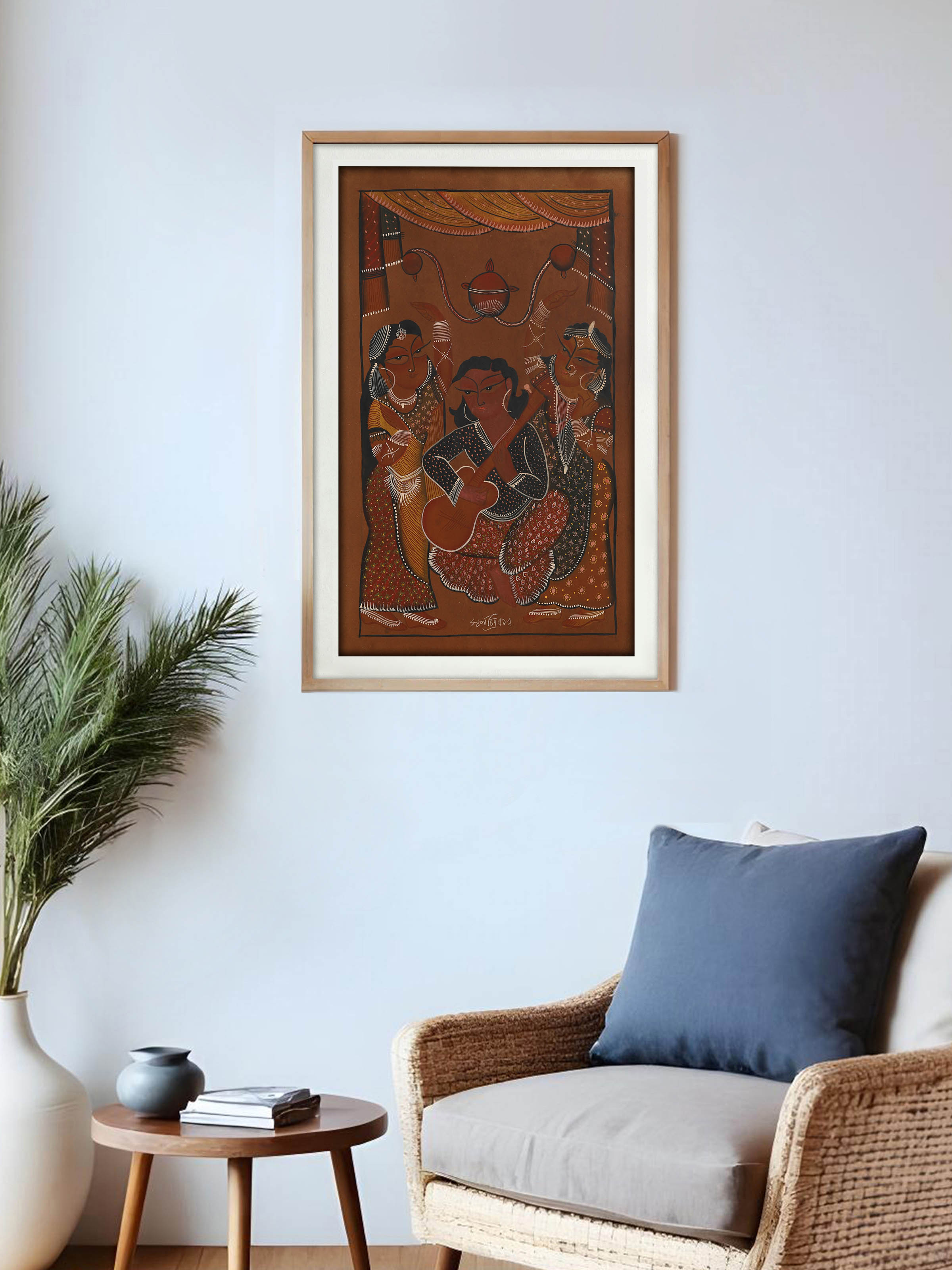 Majlish Kalighat Painting