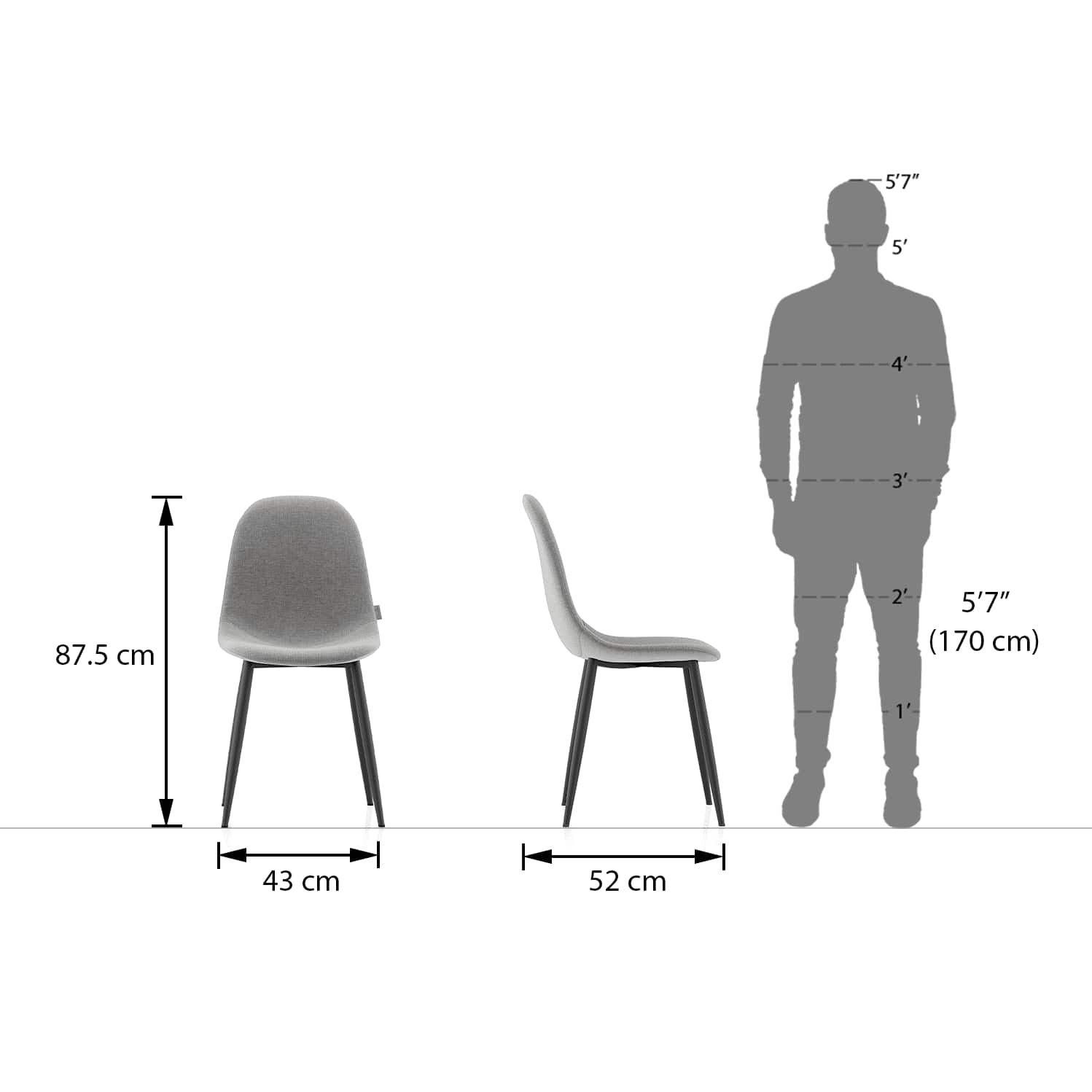 Smith Dining Chair Set Of 2 Finish: Natural Oak