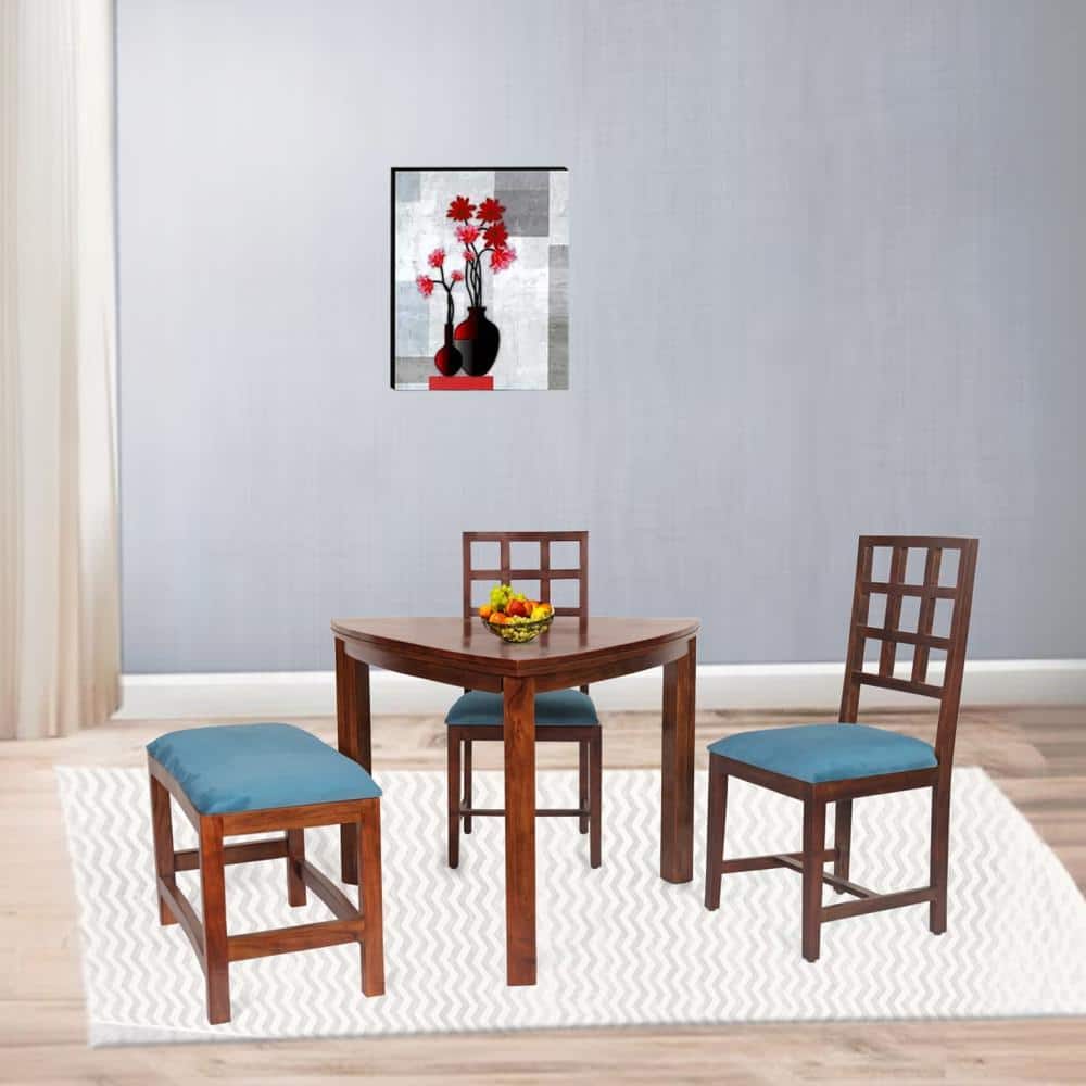 softy solid wood 4 seater Dining table in Provincial Teak