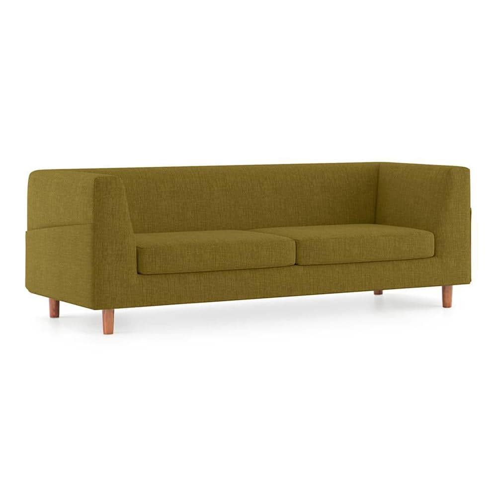 Rubik Premium 3 Seater Fabric Sofa in Olive Green Colour