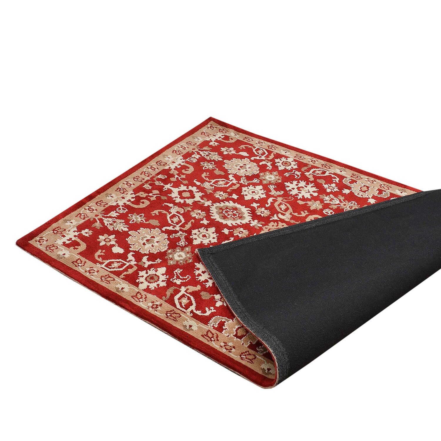 Multicolor Traditional Machine Made Polyester 5 X 7 Feet Carpet