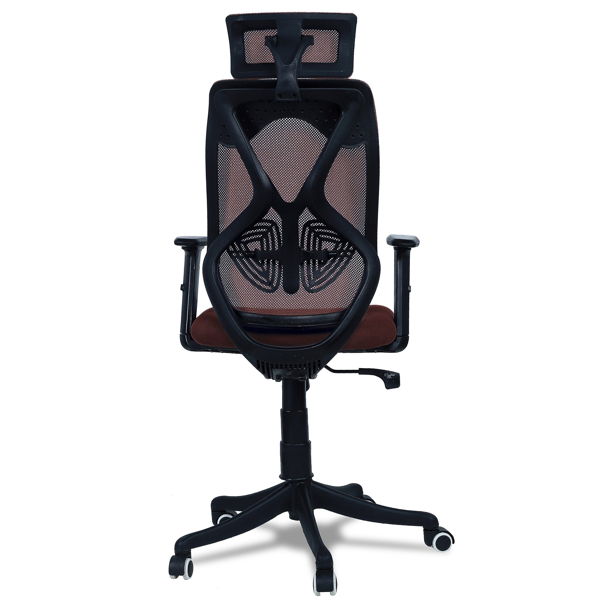 Zeeazyana High Back Ergonomic Chair in Brown Colour