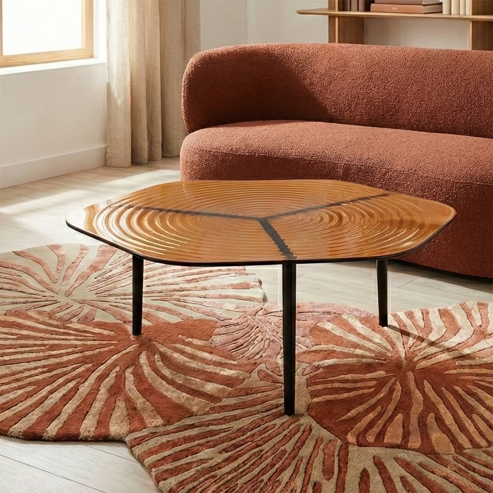 Berlin Glass Coffee Table In Black Finish - Living Shape