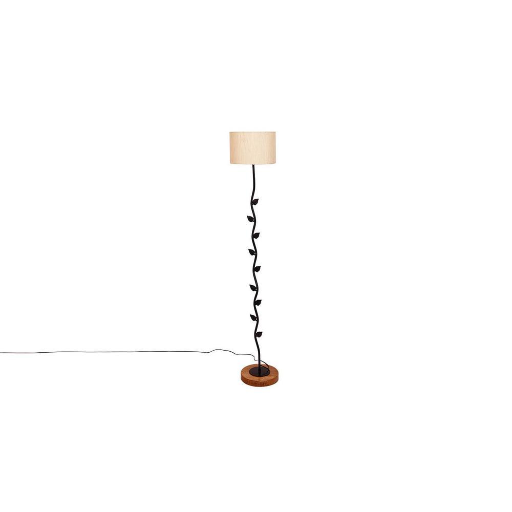 Ewan White Cotton Shade Floor Lamp